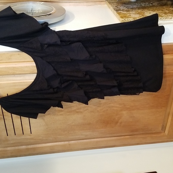 Black Ruffled Top - Picture 7 of 9